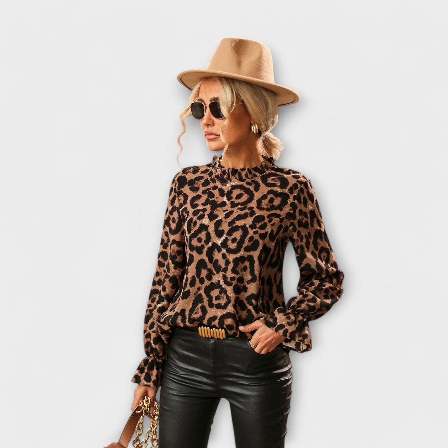 Queila - Camisa de Estampado de Leopardo