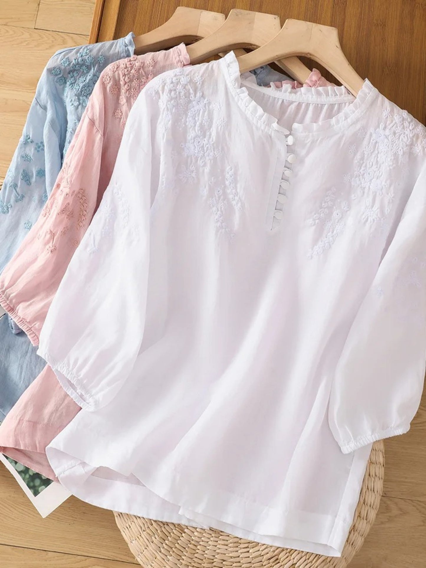 Cassiana - Camisa de Algodão e Linho