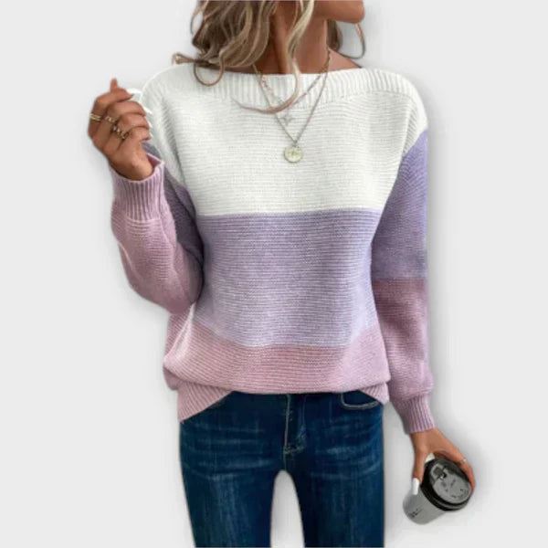 Clara - Tri-Color Sweater