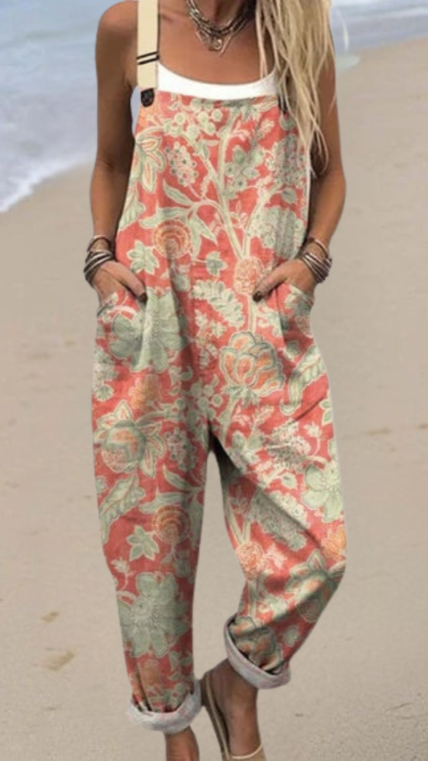 Elis - Vestido Vintage con Estampado Floral