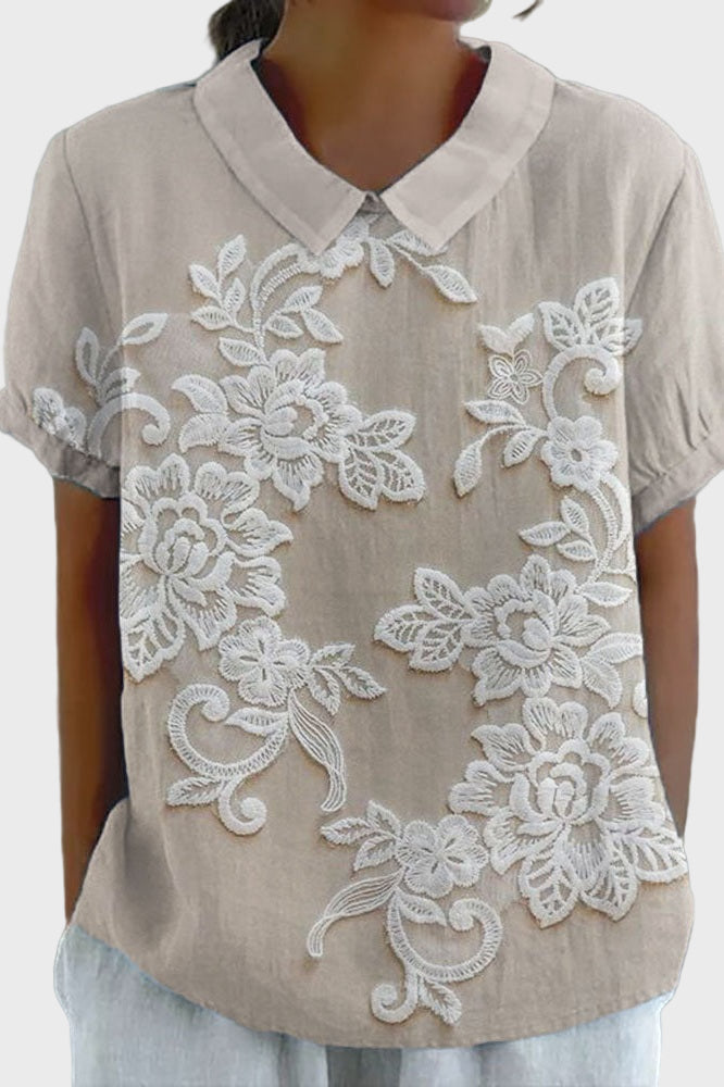 Lily - Blusa com Colarinho