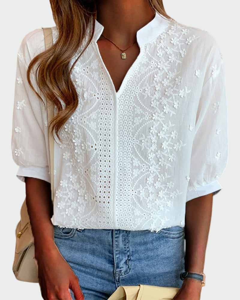 Linha com Detalhes em Renda