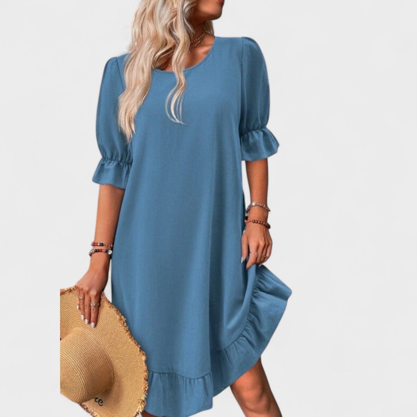 Sassa - Vestido Casual com Babados