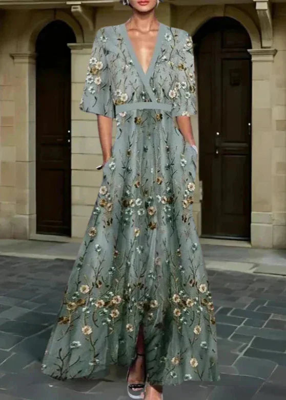 Rute - Elegante Vestido Maxi Floral