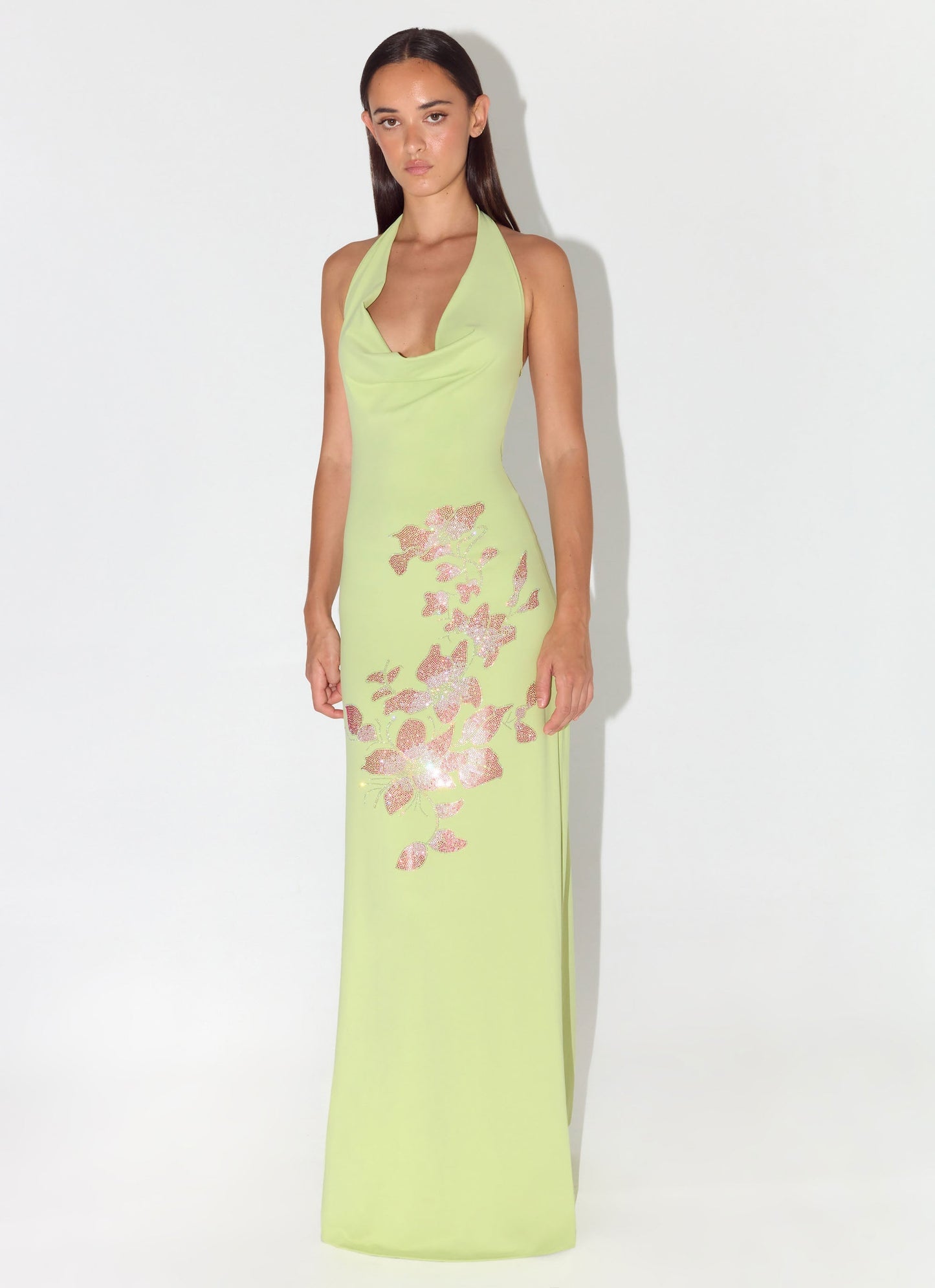 Maxi Vestido Decorado Quaresma - Lima