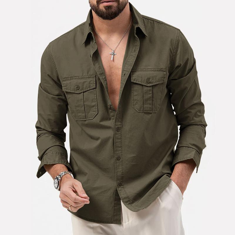 Camisa Térmica con Bolsos Cargo Confortables