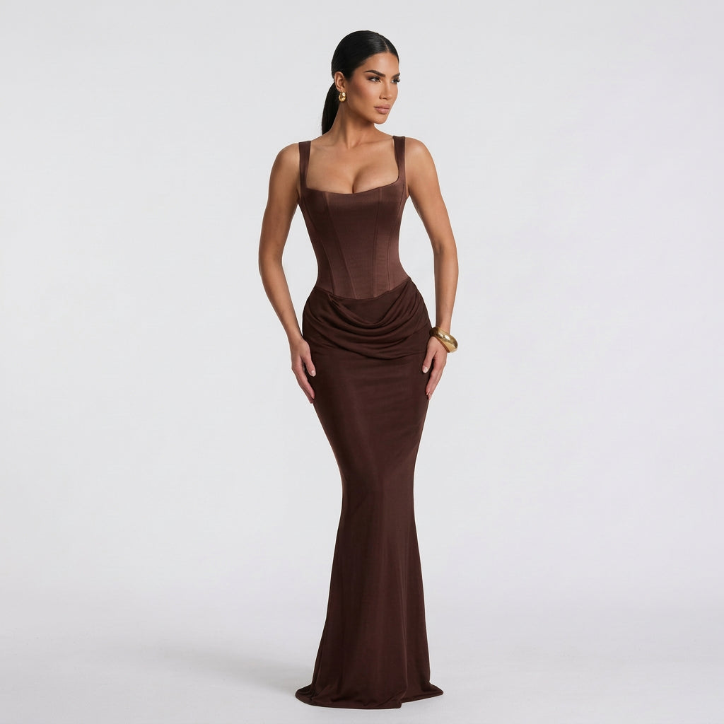 María - Elegante Vestido Maxi