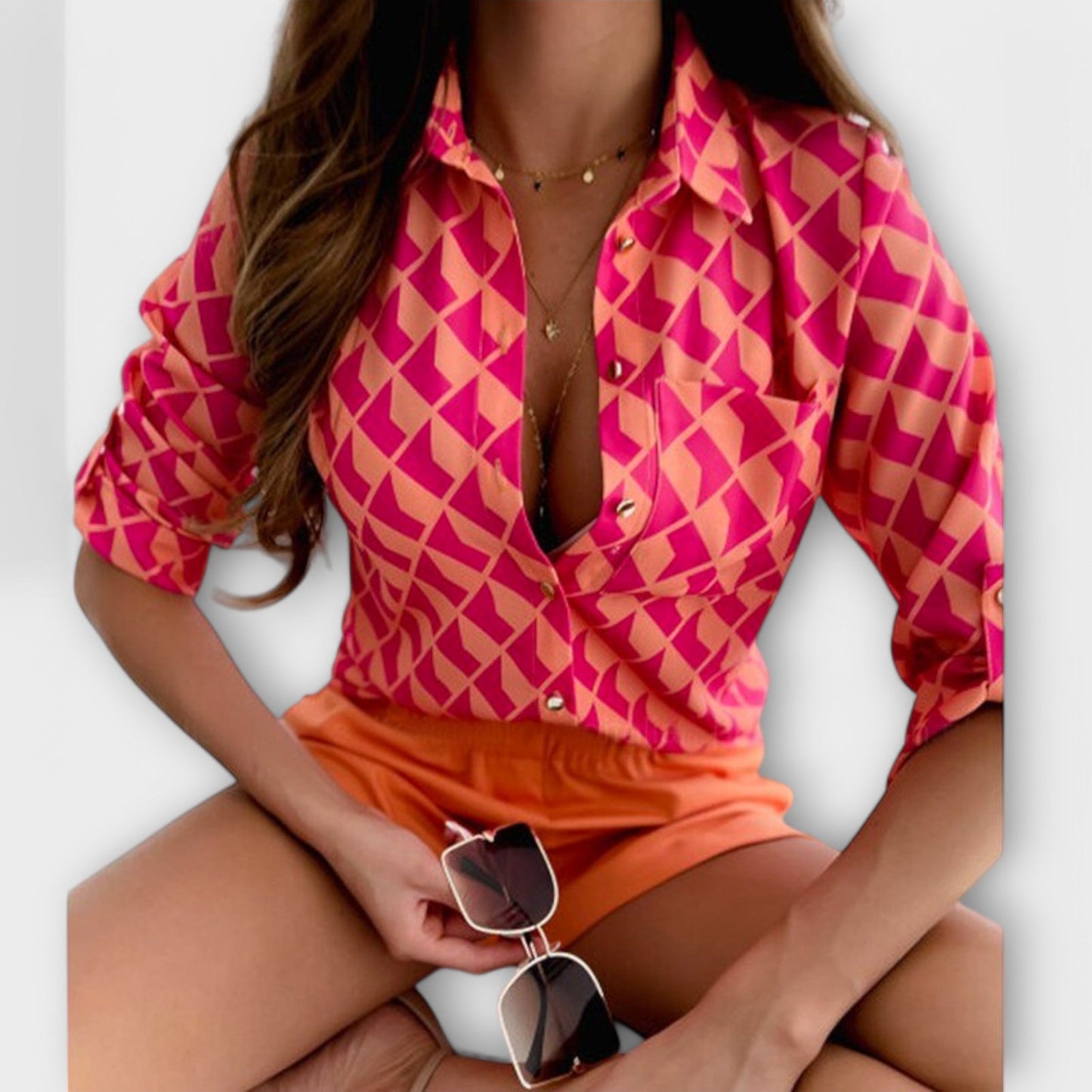 Romina - Camisa de Gola Tradicional