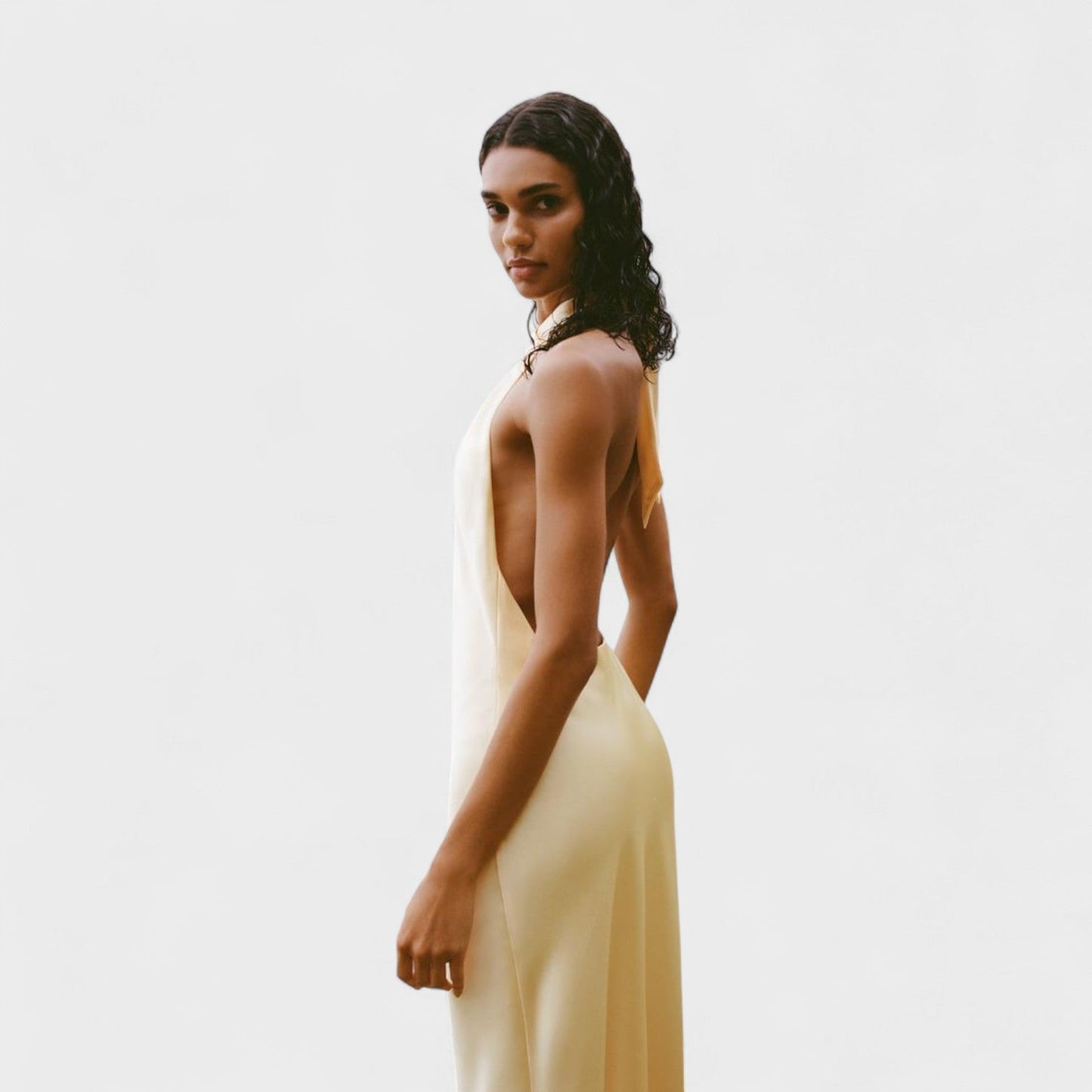 Gala - Satin Halter Dress