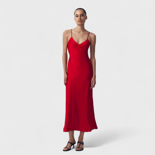 Carmesim Dress - Minimalist Cut