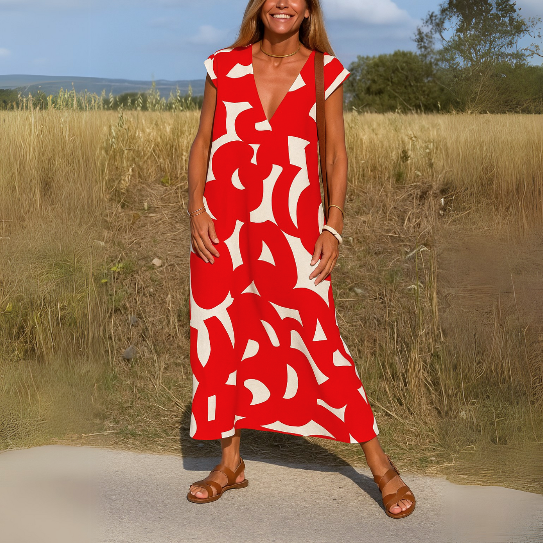 Magda - Vestido Leve com Decote em V