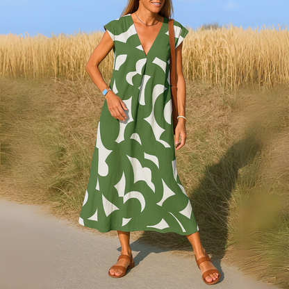 Magda - Vestido Leve com Decote em V