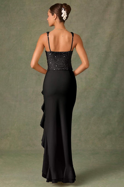 Bela - Corset Satin Dress