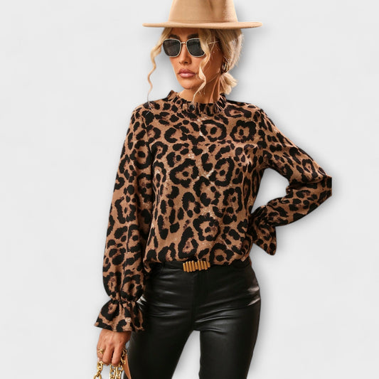 Queila - Camisa de Estampado de Leopardo