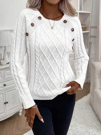 Francisca - Malha com Botões Camisola