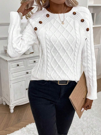 Francisca - Malha com Botões Camisola