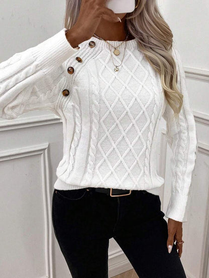 Francisca - Malha com Botões Camisola