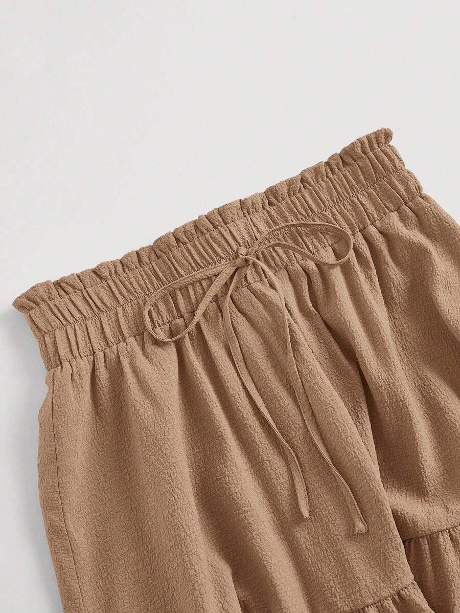 LEONOR. Saia Midi Evasê em Linho | Terracota | Estilo Boho Verão