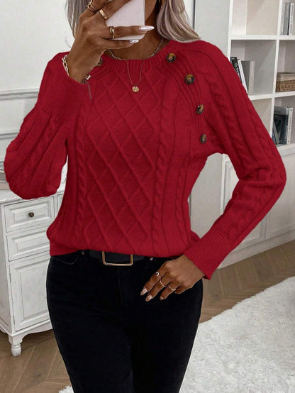 Francisca - Malha com Botões Camisola