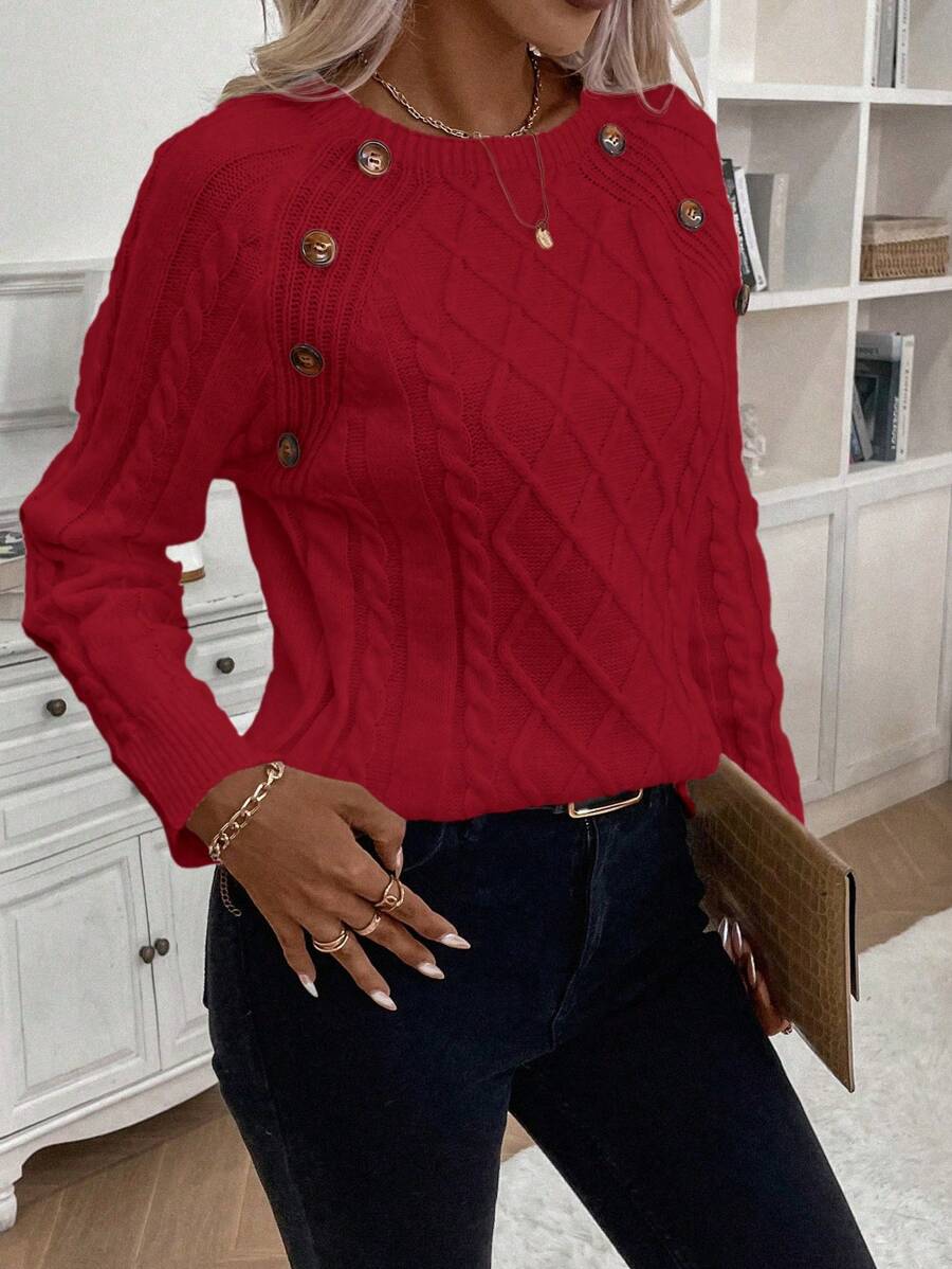 Francisca - Malha com Botões Camisola