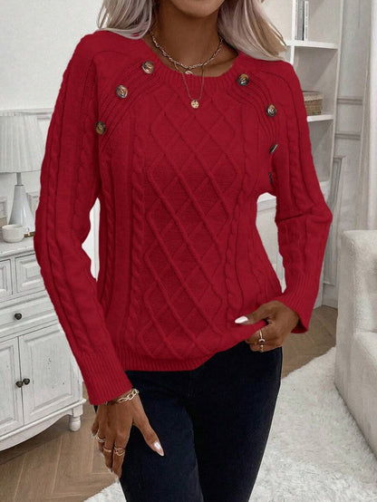 Francisca - Malha com Botões Camisola