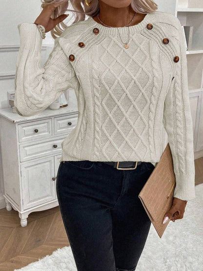 Francisca - Malha com Botões Camisola