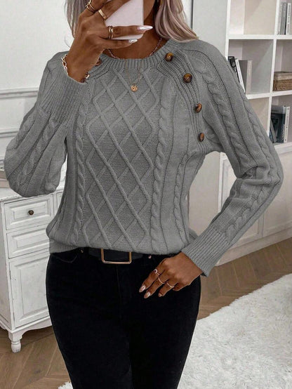 Francisca - Malha com Botões Camisola