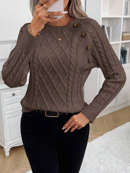 Francisca - Malha com Botões Camisola