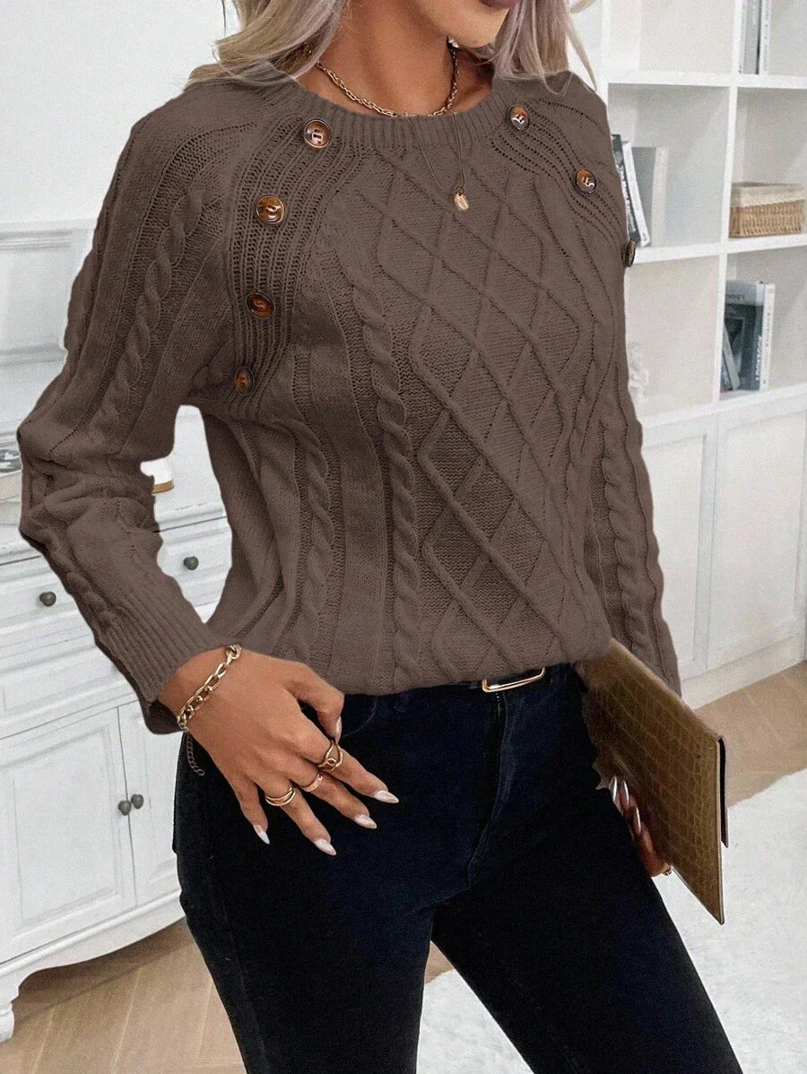 Francisca - Malha com Botões Camisola