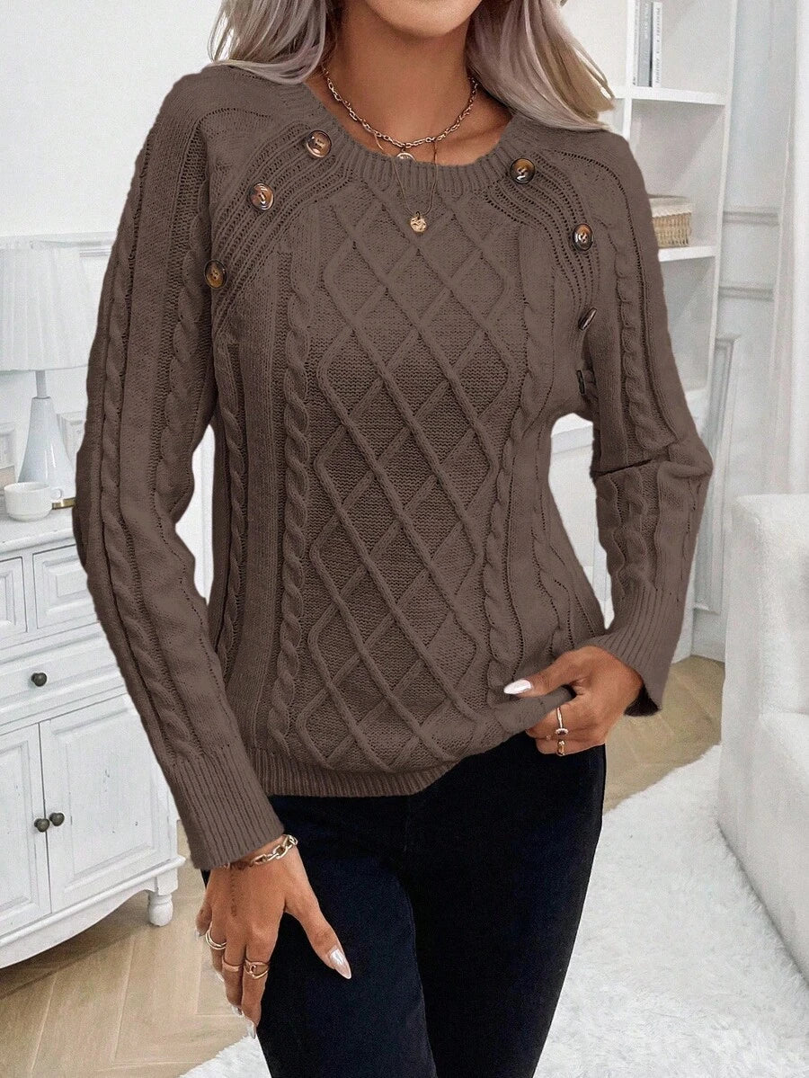 Francisca - Malha com Botões Camisola