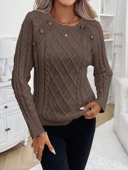 Francisca - Malha com Botões Camisola