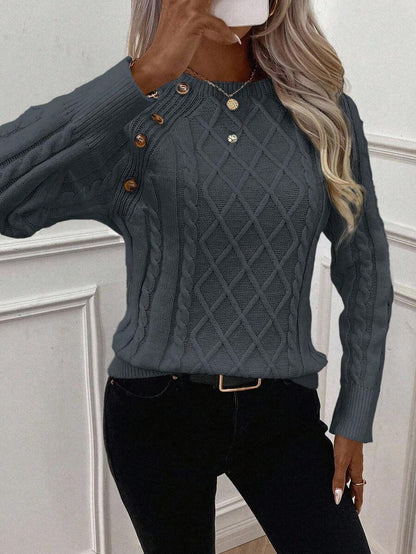 Francisca - Malha com Botões Camisola