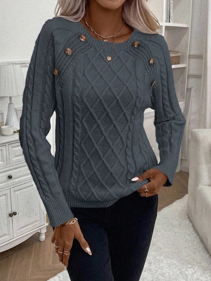 Francisca - Malha com Botões Camisola