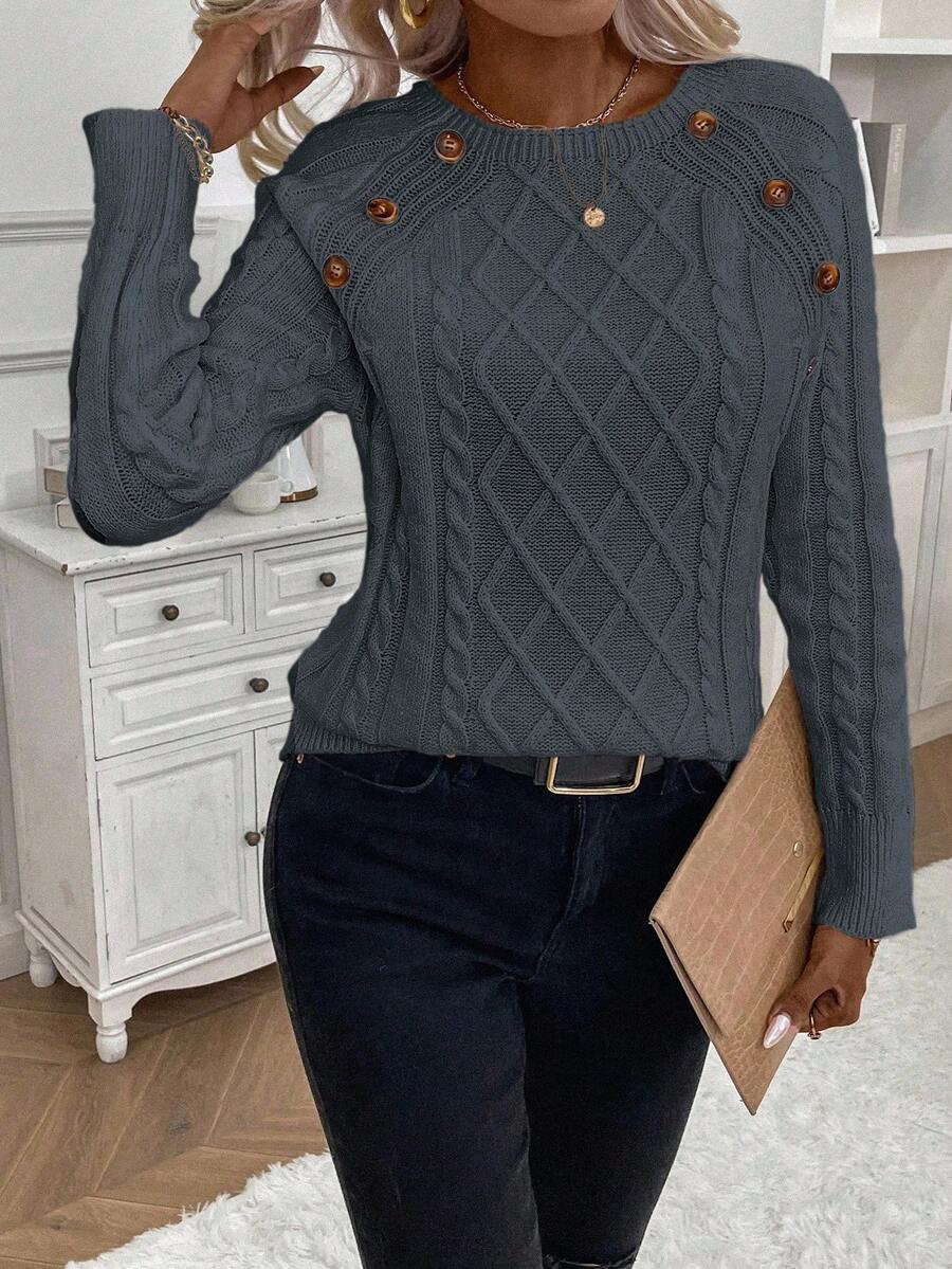 Francisca - Malha com Botões Camisola