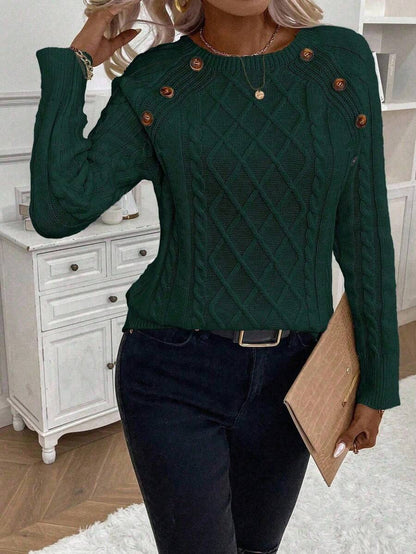 Francisca - Malha com Botões Camisola