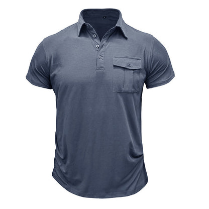 Camiseta de algodón con bolsillos