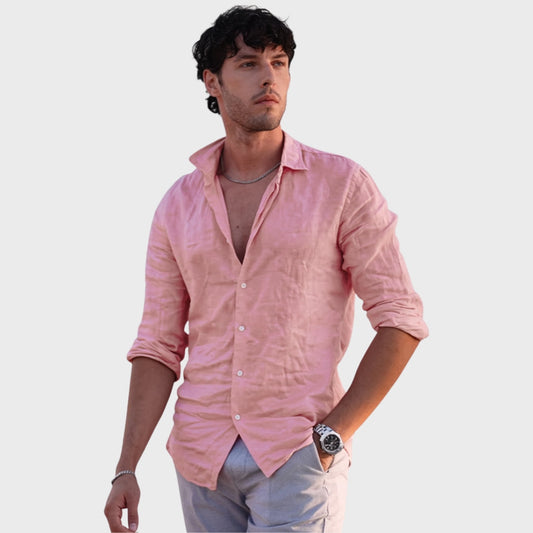 Leonardo - Camisa Casual em Linho
