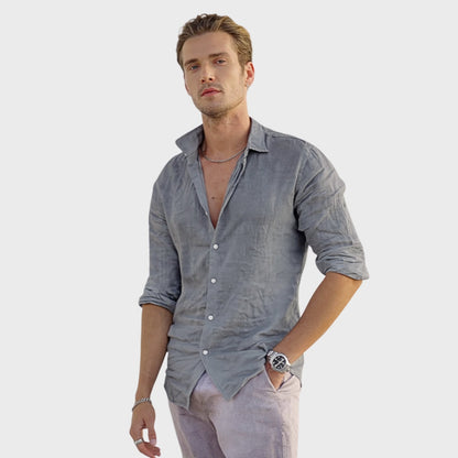 Leonardo - Camisa Casual de Lino