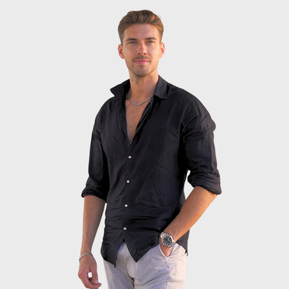 Leonardo - Camisa Casual de Lino