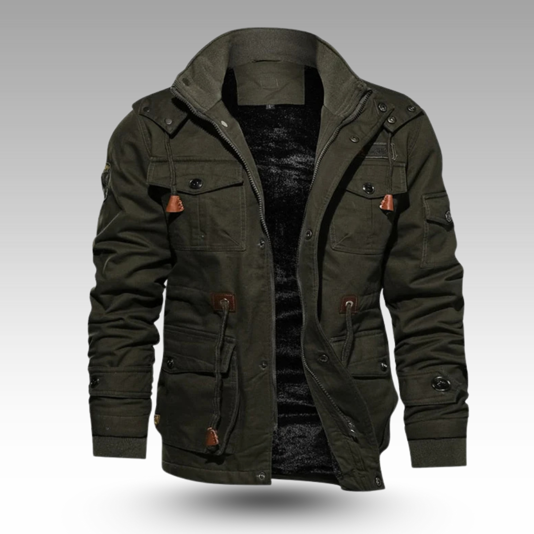 Vasco - Modern Coat with Multiple Pockets