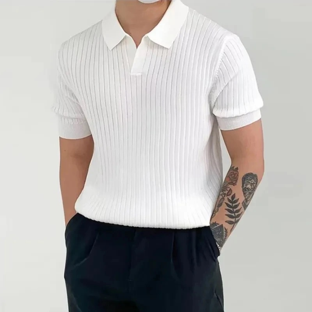 Cristiano - Elegantly Ribbed Polo