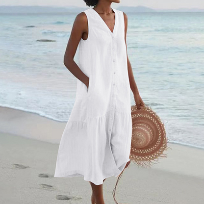 Celeste - Vestido Elegante com Decote em V