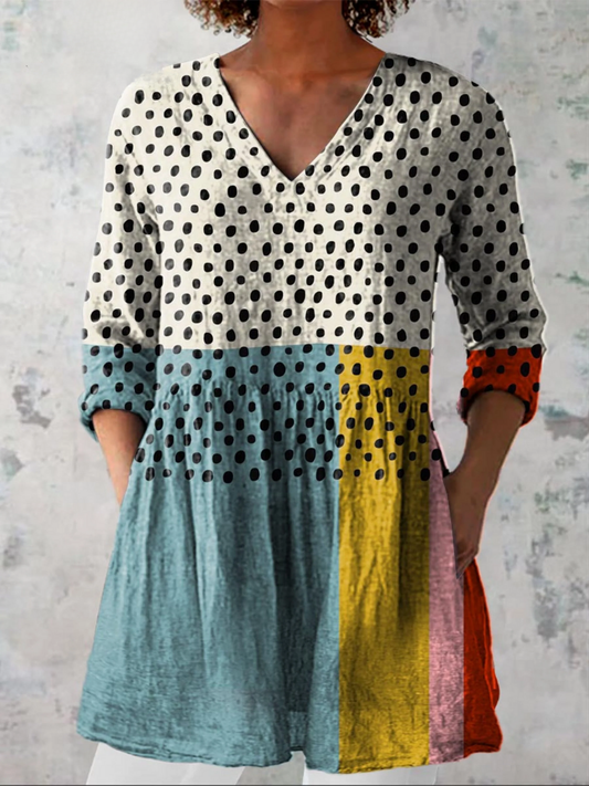 Valerie | Blusa Longa com Decote em V Elegante