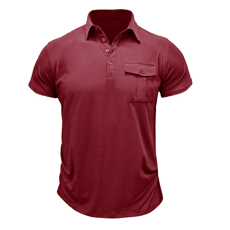 Camiseta de algodón con bolsillos