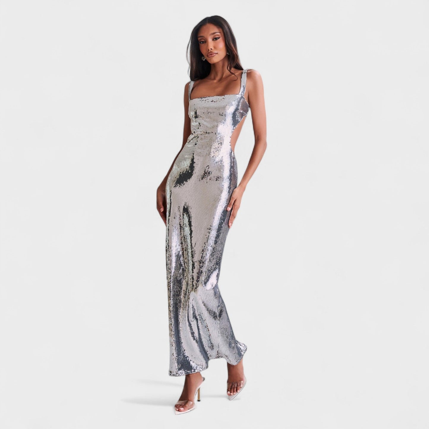 Sparkle Silver - Evening Gala Dress