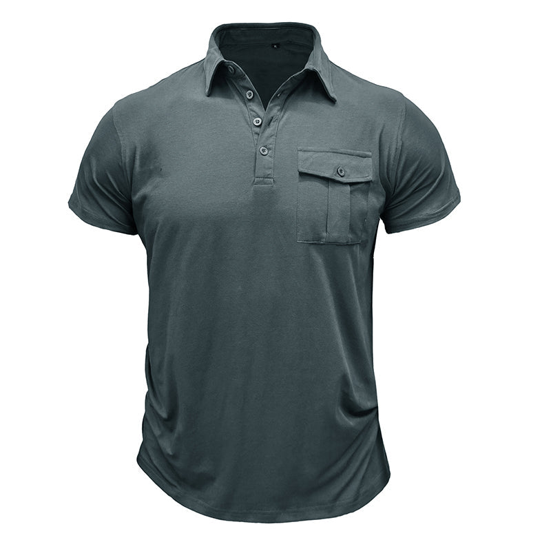 Camisa de algodón con bolsillos prácticos