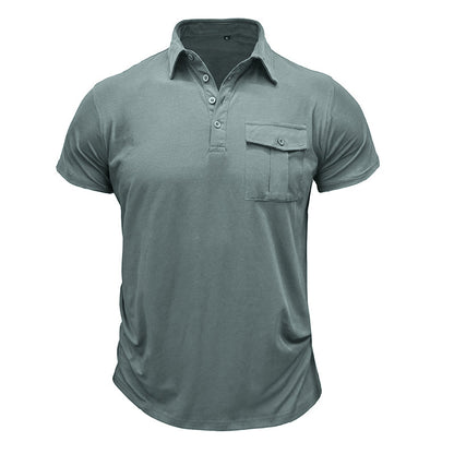 Camiseta de Algodão com Bolsos
