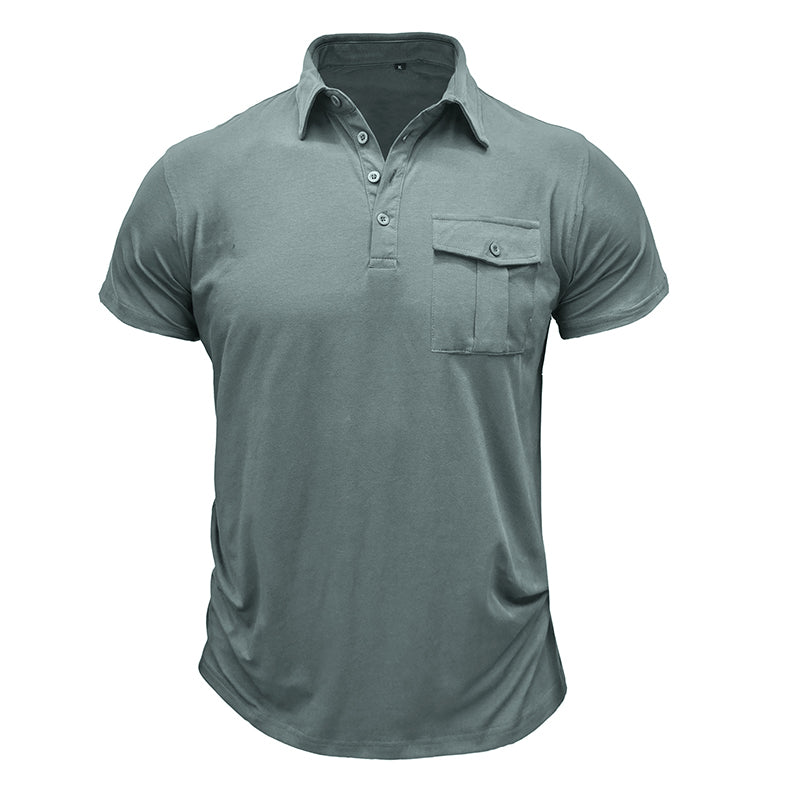 Camisa de algodón con bolsillos prácticos