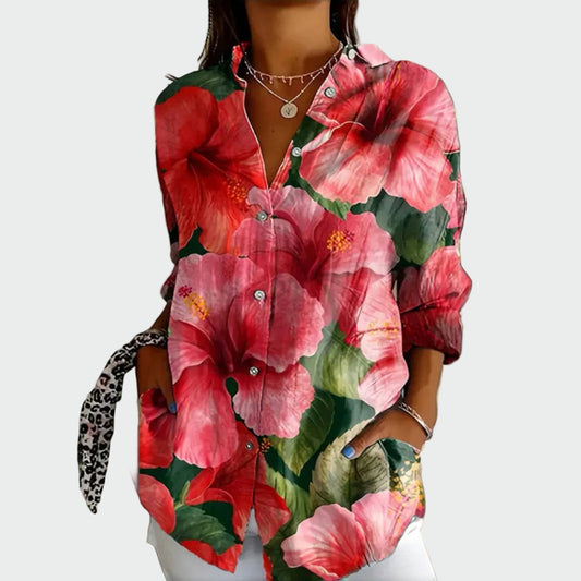 Camisa Fashion com Estampa Floral