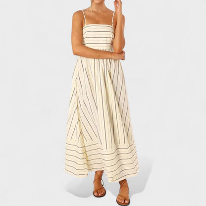 Isabel - Vestido Longo Listrado
